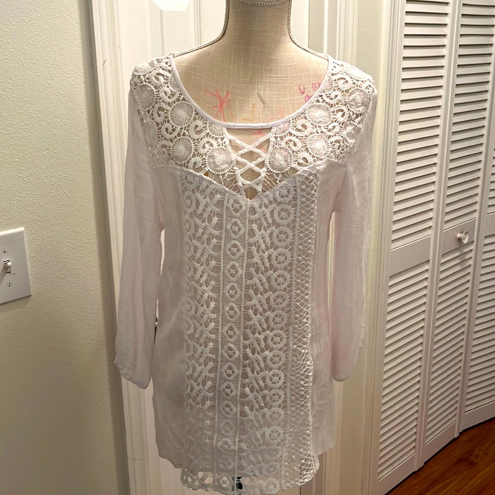 Forgotten Grace lace long sleeve blouse